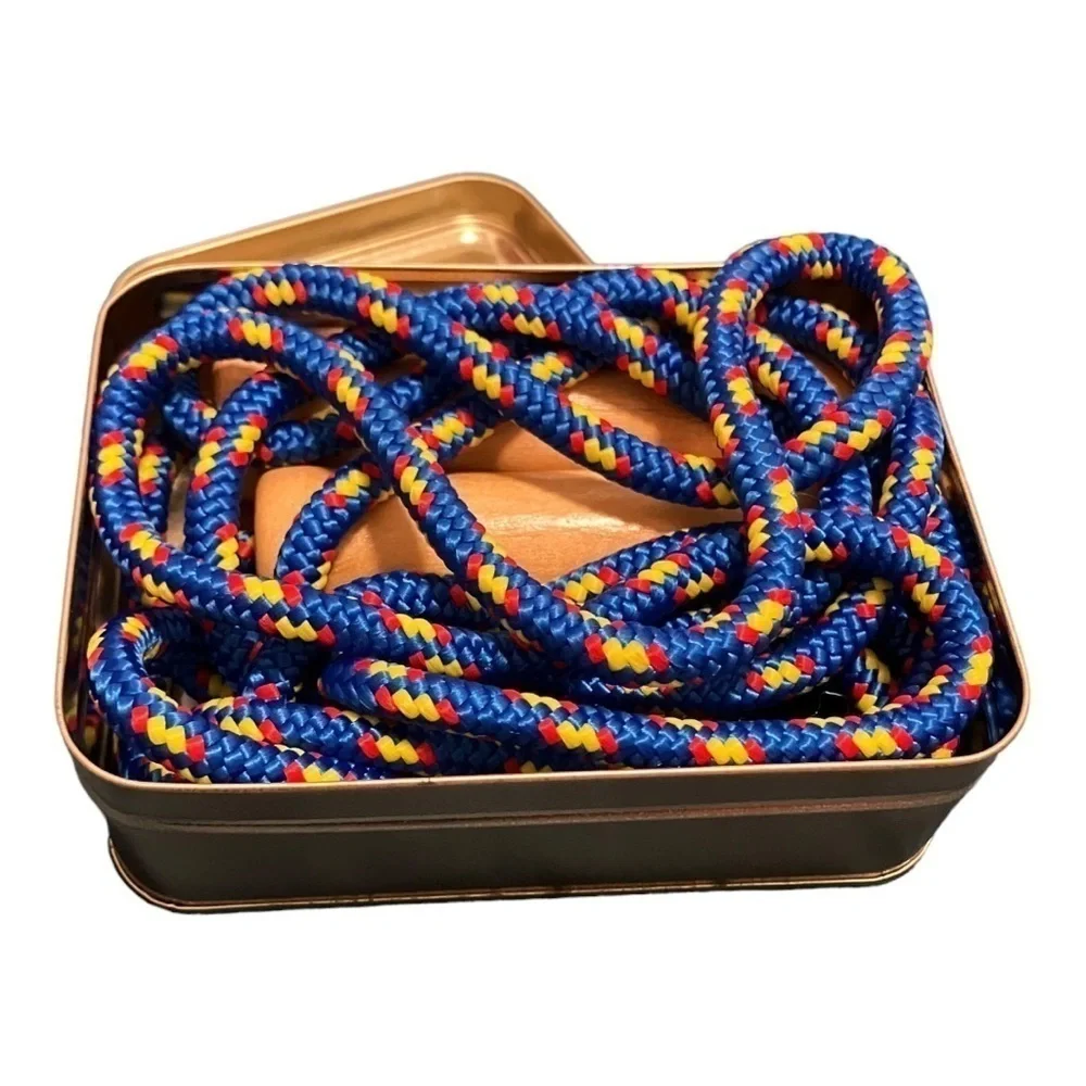 Channel Craft Skip Rope 9’ Long with Wooden Handles with Jump Rope Rhyme Booklet